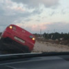 В Севастополе автомобиль чуть не улетел с трассы