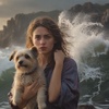 В Крыму даму с собачкой накрыло волной на туристической тропе