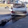 Иномарку разорвало в ДТП на крымской дороге