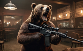 В Крыму вооруженные «медведи» вломились в кафе