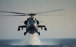 Где-то вблизи Крыма над морем упал военный вертолет