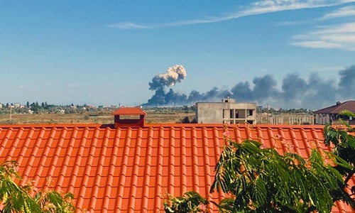 Крымская Новофедоровка сегодня вздрогнула от взрывов
