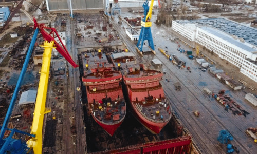 Завод, где Путин закладывал корабли, признан враждебным