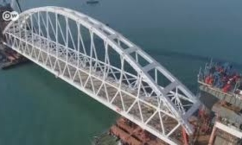 Компании Запада уличили в строительстве моста в Крым