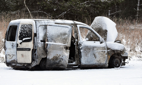 В Херсонской области пропали водитель и груз из Крыма, машина сожжена