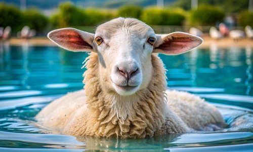 Выведены овцы, раздевающиеся в жару