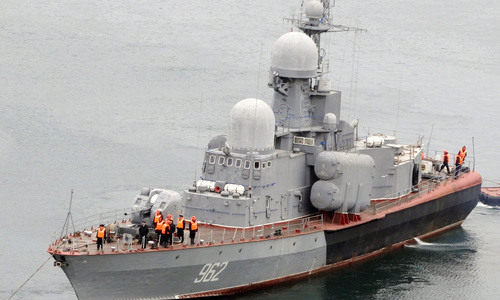 В море у Крыма для учений вышел ракетный катер «Шуя»