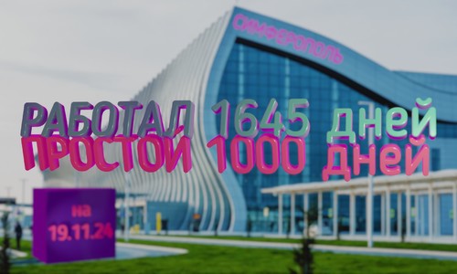 Аэропорт Симферополя в простое 1000 дней