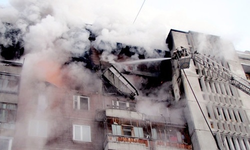 В Севастополе условно взорвали здание