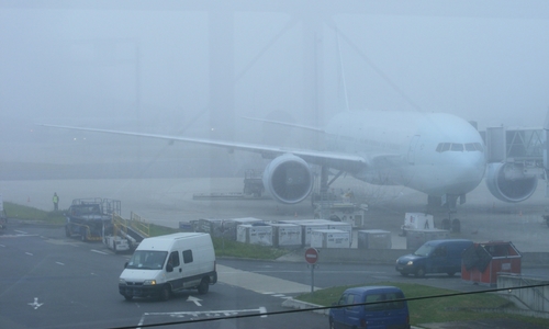 Туман снова задерживает рейсы в аэропорту Симферополя