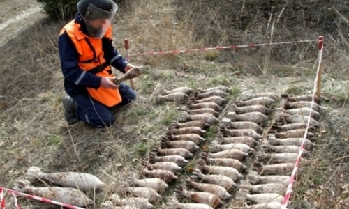 Севастополец нашел 140 снарядов военных времен
