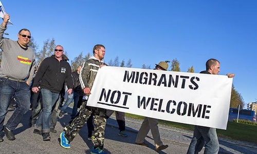 Финны подрались с беженцами