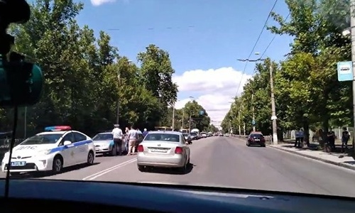 В Симферополе столкнулись сразу 4 машины