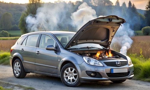 Машины в Крыму кипят в заторах и загораются на ходу