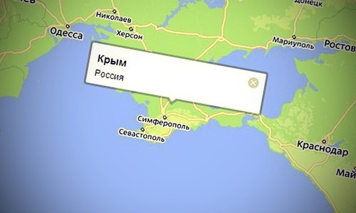 Крым на картах Google российский только для россиян