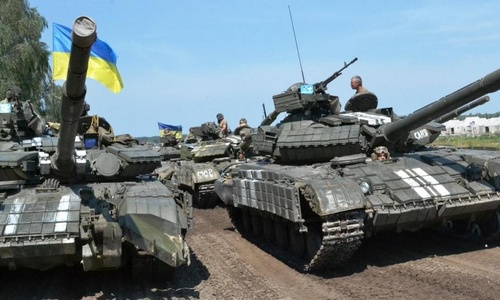 У Азовского моря стреляли украинские танки