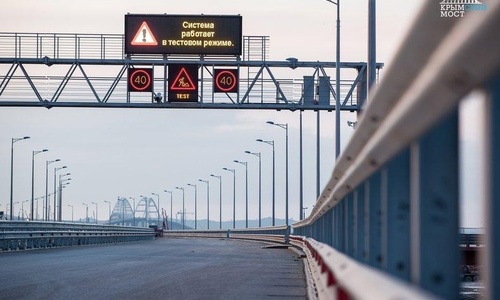 Рейсовые автобусы еще не ездят по Крымскому мосту