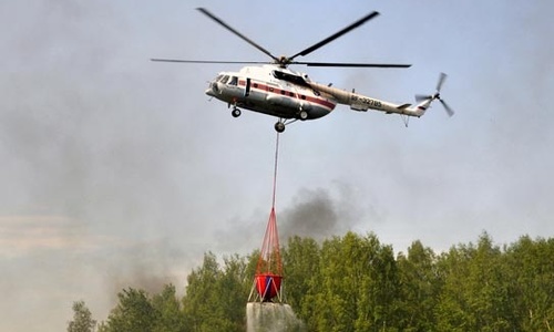 Пожар в Белогорском районе тушат с воздуха
