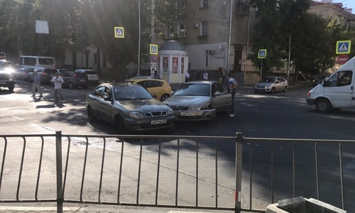 Из-за ДТП в центре Севастополя собралась пробка