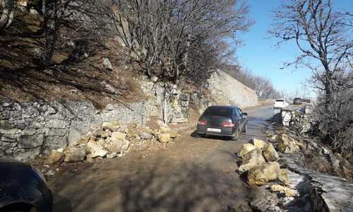 Дорогу на Ай-Петри со стороны Бахчисарая закрыли