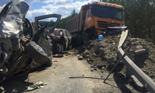 Кошмарная авария на дороге в Крыму