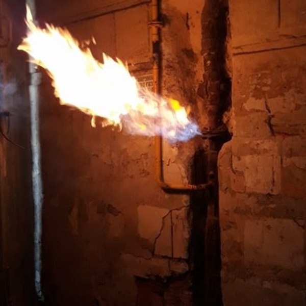 В мечети под Бахчисараем загорелась газовая труба